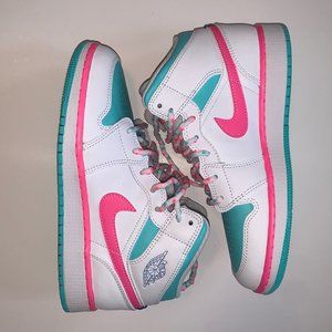 Jordan 1 Mid GS 'Digital Pink'